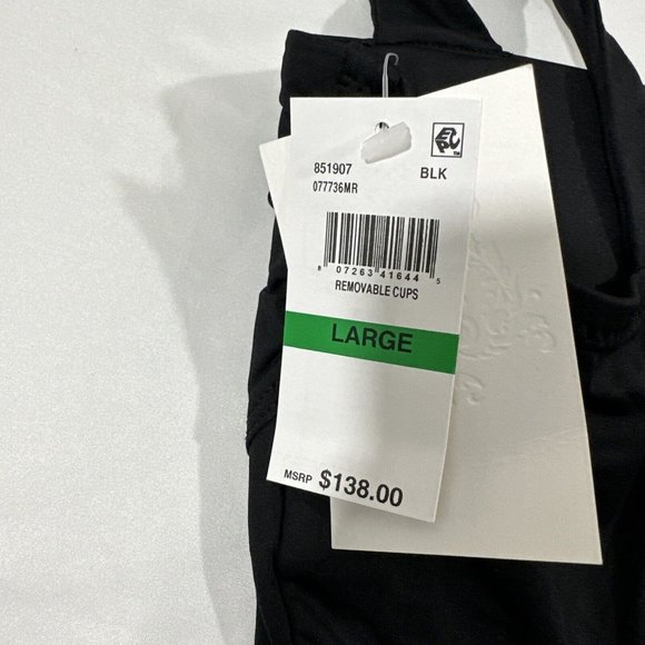 NWT Becca [ Large ] Emma Color‎ Code Solid Tie Shoulder One Piece Swimsuit #5667 - Picture 9 of 13